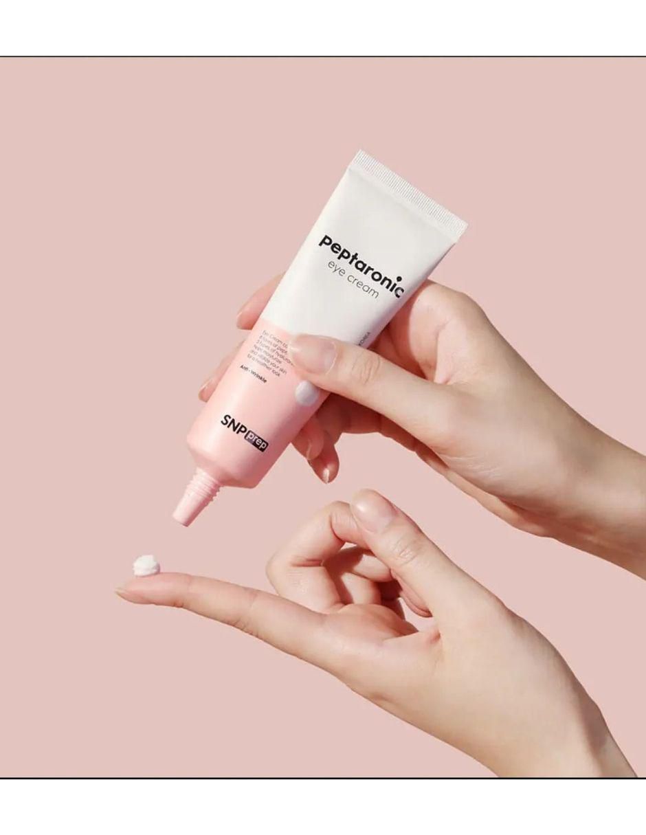 Crema para contorno de ojos recomendada para prevenir signos de la edad de día y noche SNP PREP Peptaronic para todo tipo piel 2