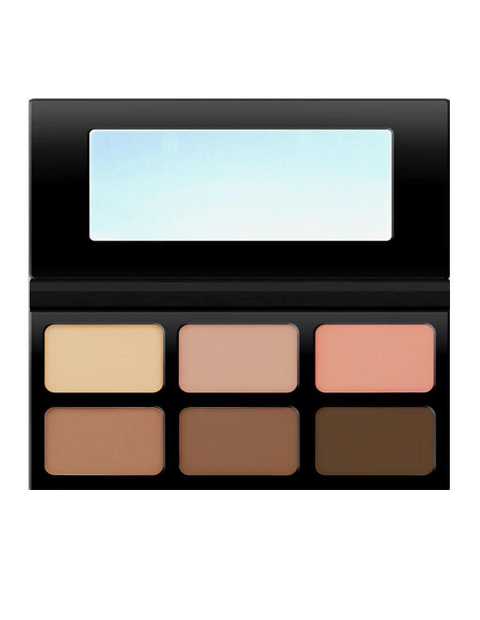 Paleta de blush, iluminador y bronzer kokie cosmetics paleta de contornos