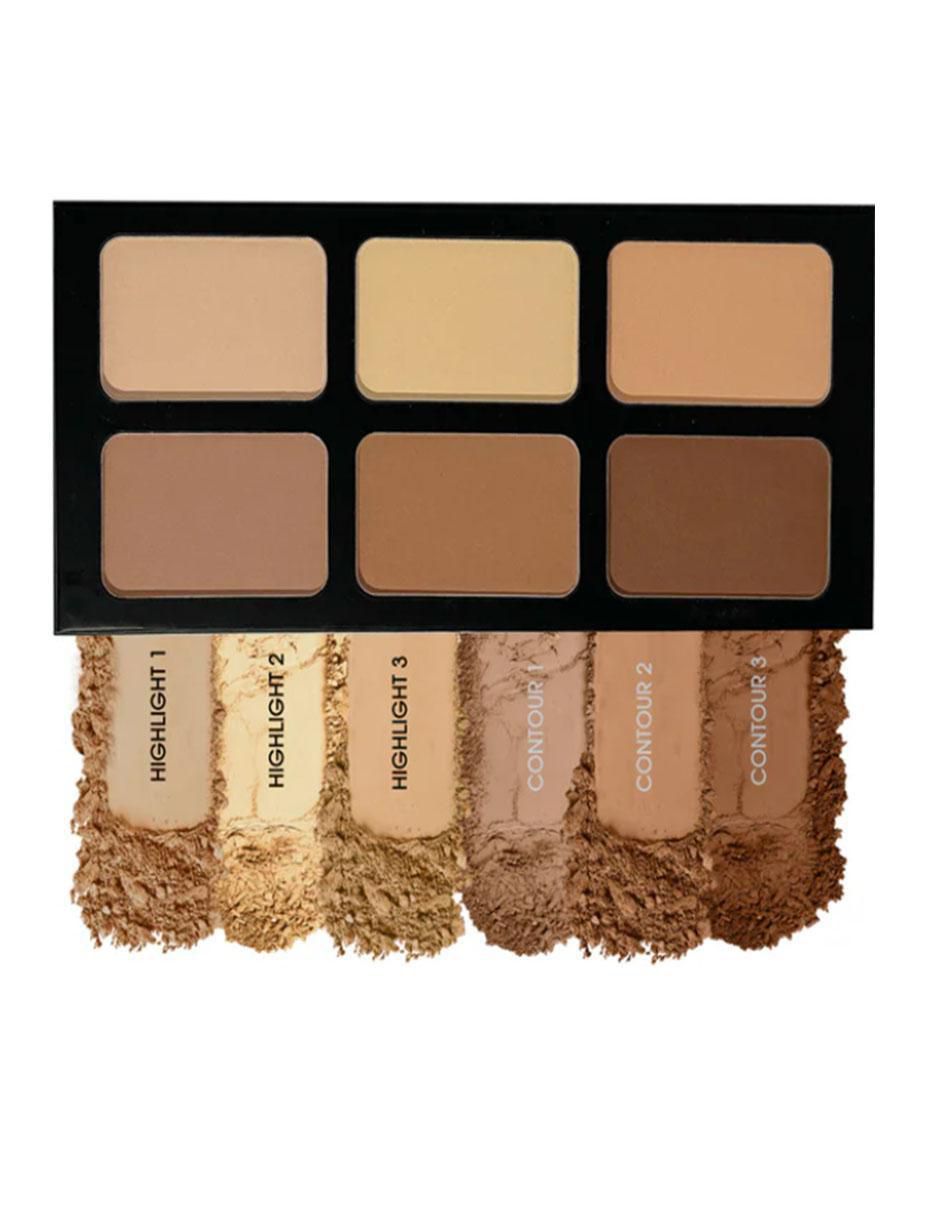 Paleta de blush, iluminador y bronzer paleta de contorno en polvo Paleta de blush, iluminador y bronzer paleta de contorno en polvo