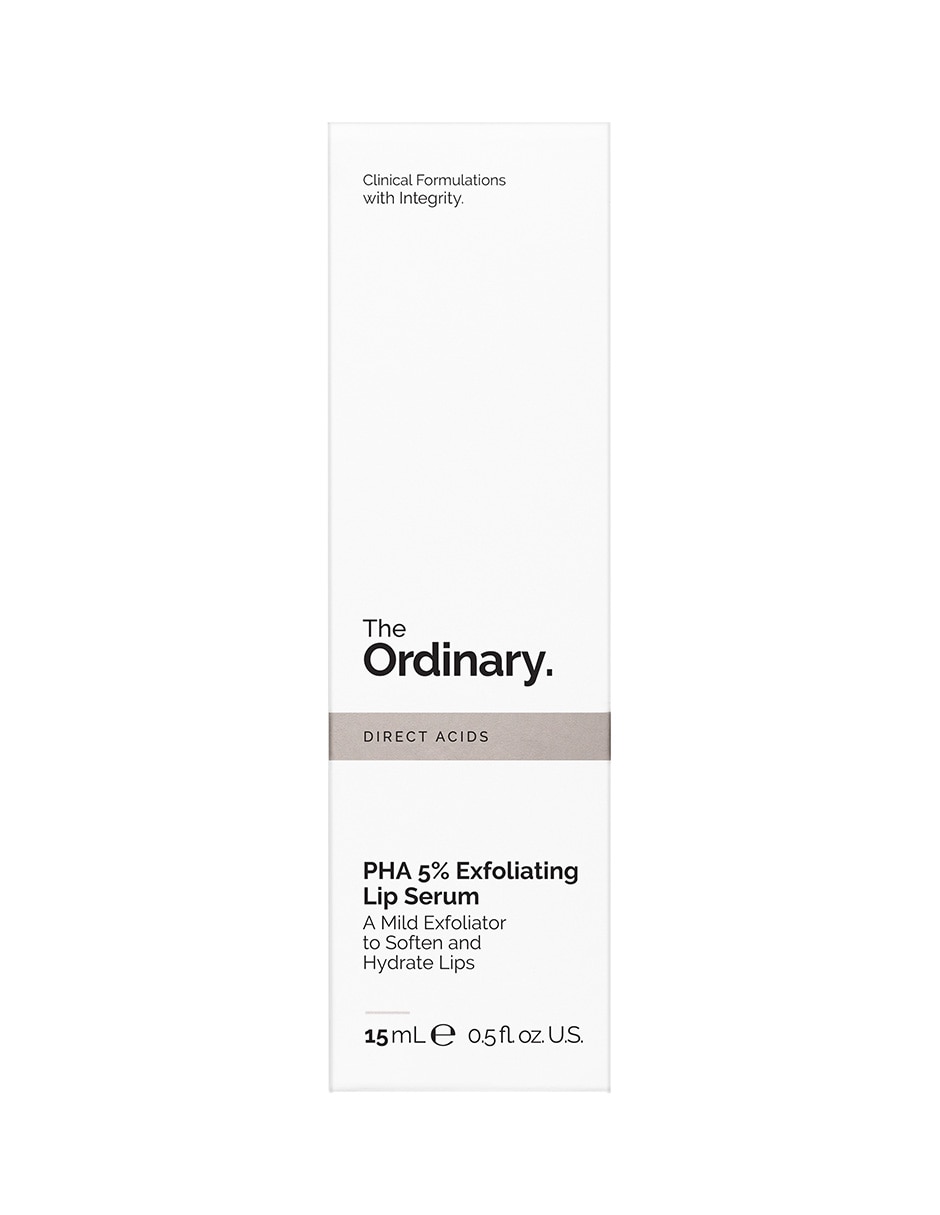 Sérum exfoliante para labios pha 5% exfoliating lip serum (suero exfoliante labial con pha al 5% que hidrata y suaviza) the ordinary todo tipo piel