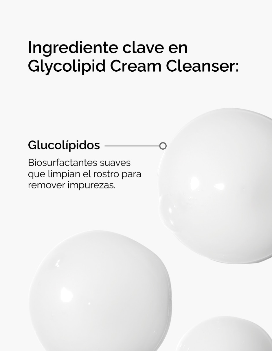 Tratamiento facial Glycolipid Cream Cleanser (Limpiador En Crema Con Glicolípidos ) purificador 4