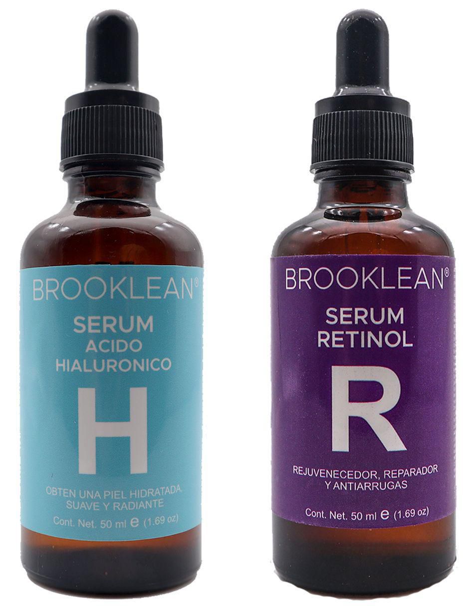 Kit de sérum facial de Ácido Hialuronico y Retinol Brooklean todo tipo piel