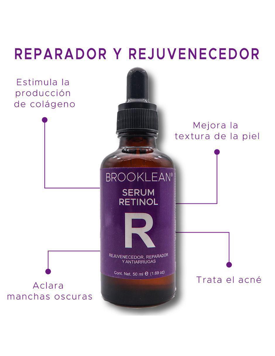 Kit de sérum facial de Ácido Hialuronico y Retinol Brooklean todo tipo piel