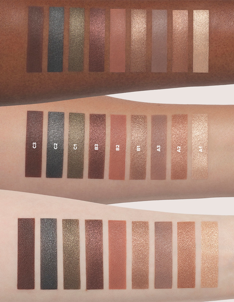 Paleta de sombras 9 tonos