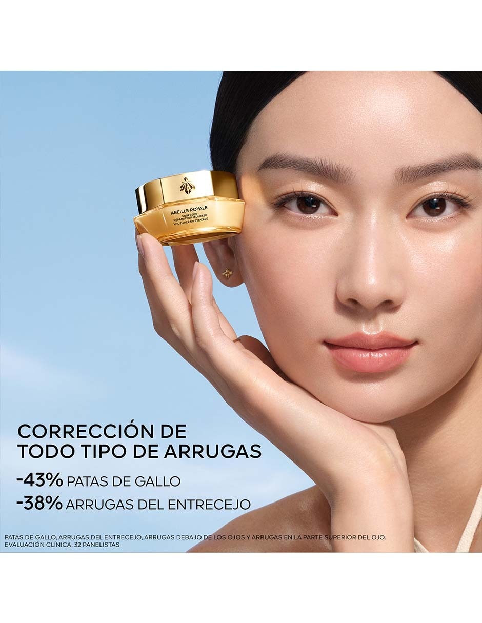 Crema para ojos recomendada para reafirmar de día y noche Abeille Royale para todo tipo piel 4