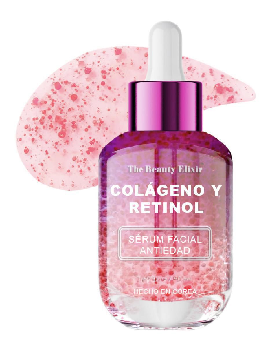 Loción facial antiedad the beauty elixir serum facial antiedad colágeno retinol coreano 50 ml the beauty elixir the beauty elixir
