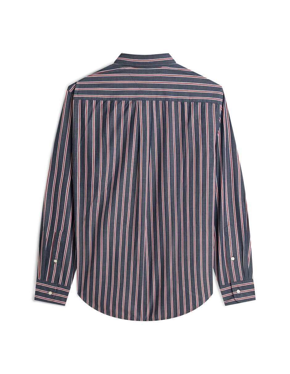 Camisa casual de algodón manga larga para hombre 5