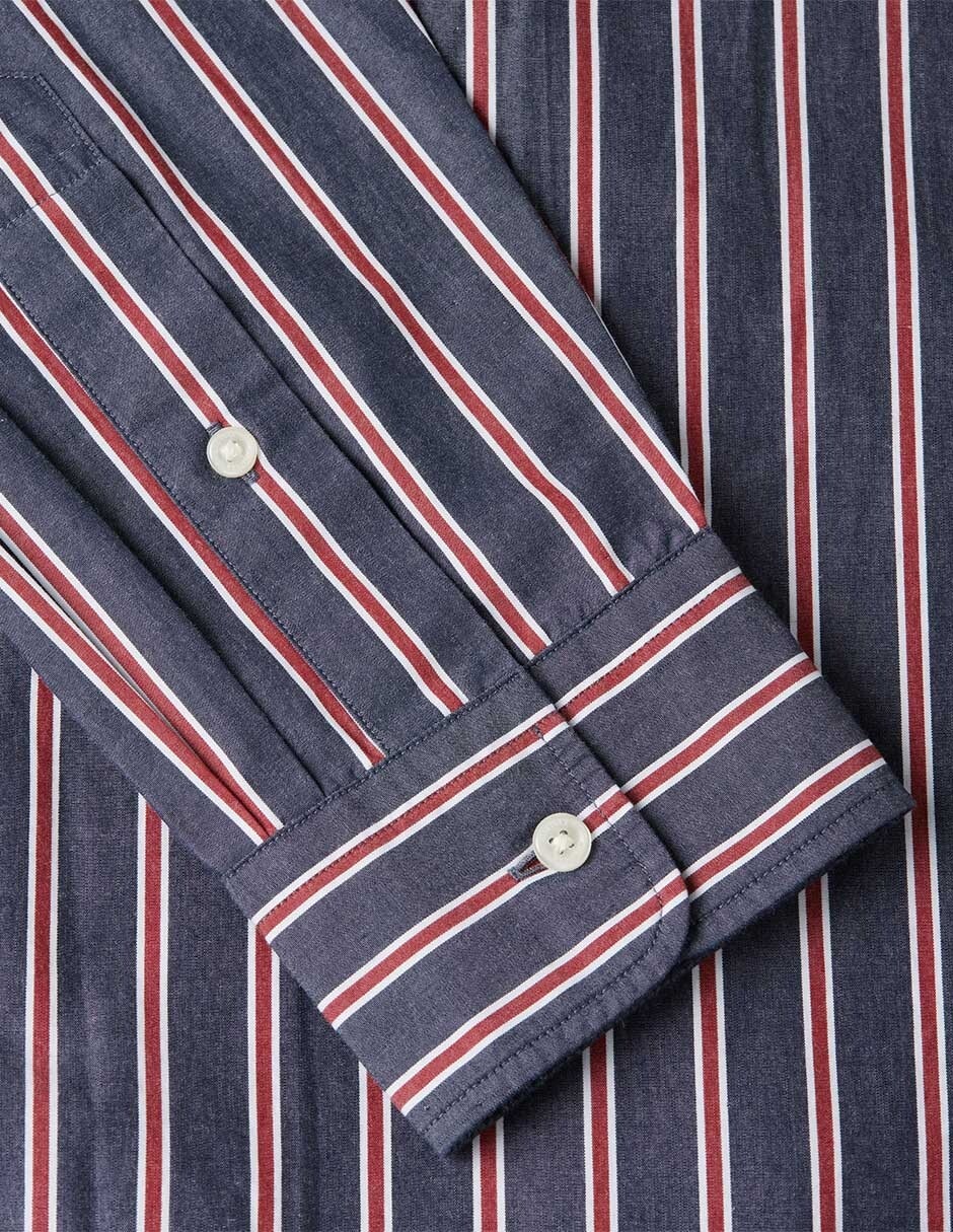 Camisa casual de algodón manga larga para hombre 3