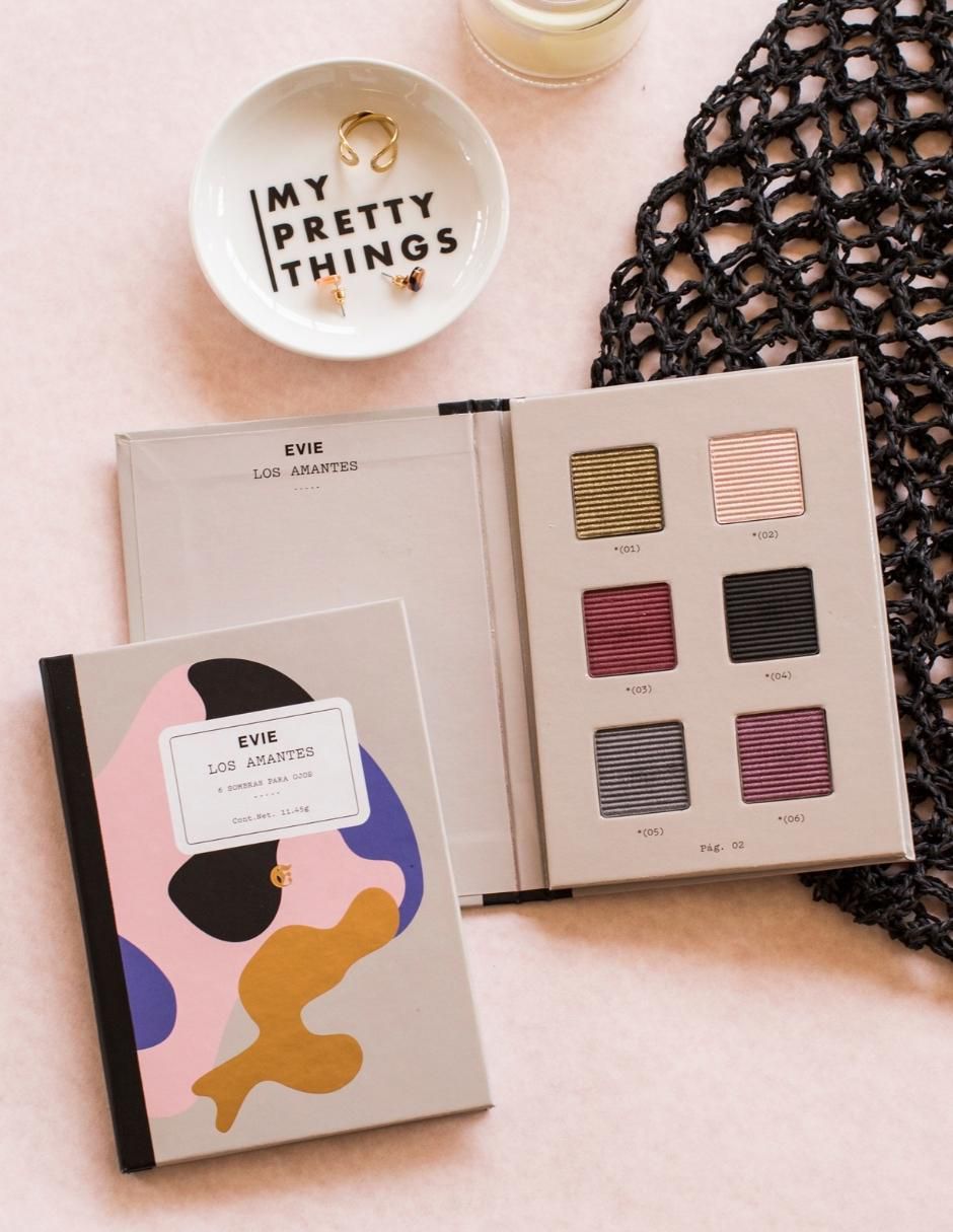 Paleta de sombras 6 tonos
