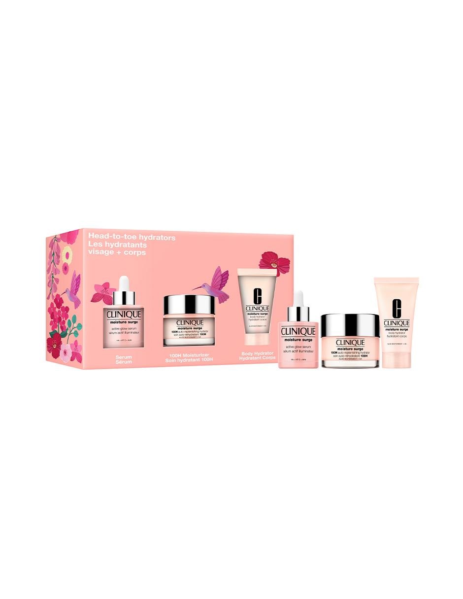 Set tratamiento facial y Corporal Moisture Surge Glow & Hydration Clinique
