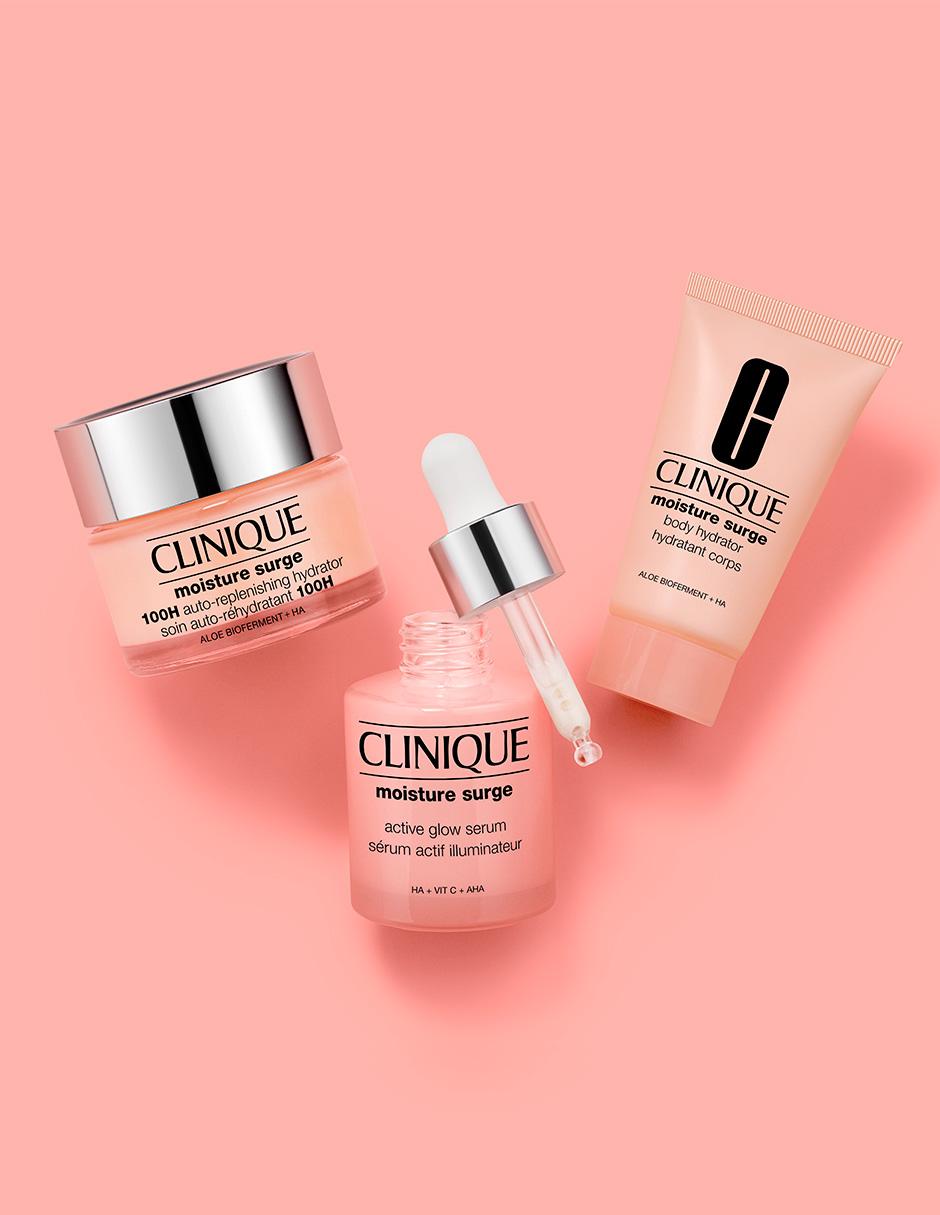 Set tratamiento facial y Corporal Moisture Surge Glow & Hydration Clinique