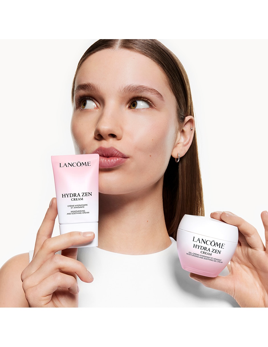 Crema facial recomendada para hidratar de día y noche hydra zen gel cream lanc me para todo tipo de piel