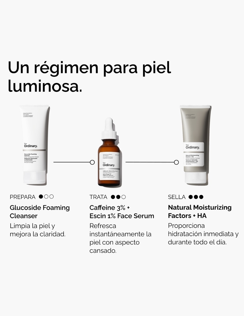 Sérum facial caffeine 3% + escin 1% face serum 30 ml para todo tipo de piel 6