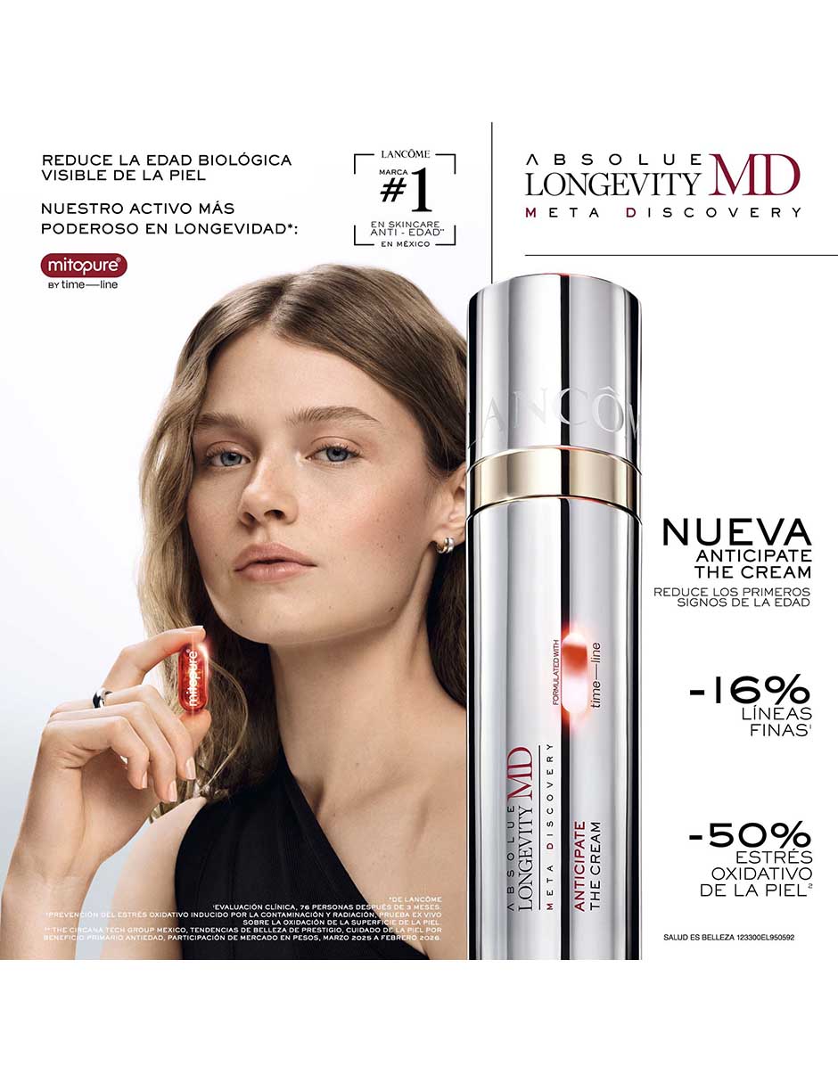 Crema facial recomendada para prevenir signos de la edad día y noche Lancôme Absolue longevity MD todo tipo piel 3