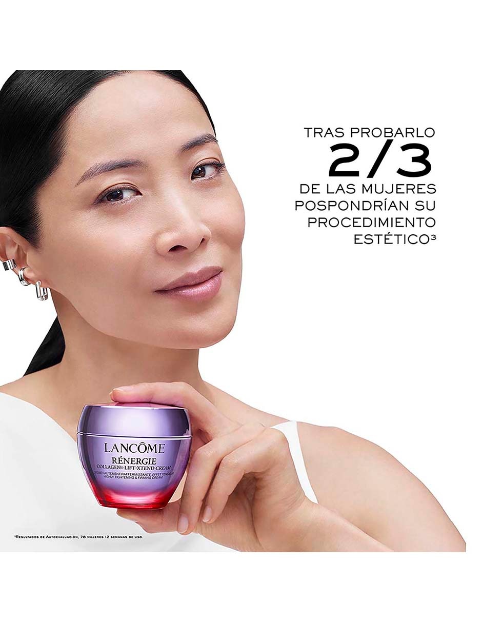 Set de crema para facial recomendada para prevenir signos de la edad de día y noche lancªme rénergie para todo tipo piel 5