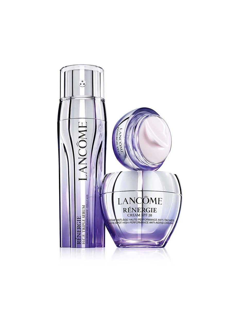 Set de crema para contorno de ojos recomendada para prevenir signos de la edad de día y noche lanc™me rénergie yeux. Crema de ojos efecto lifting y relleno para todo tipo piel 6