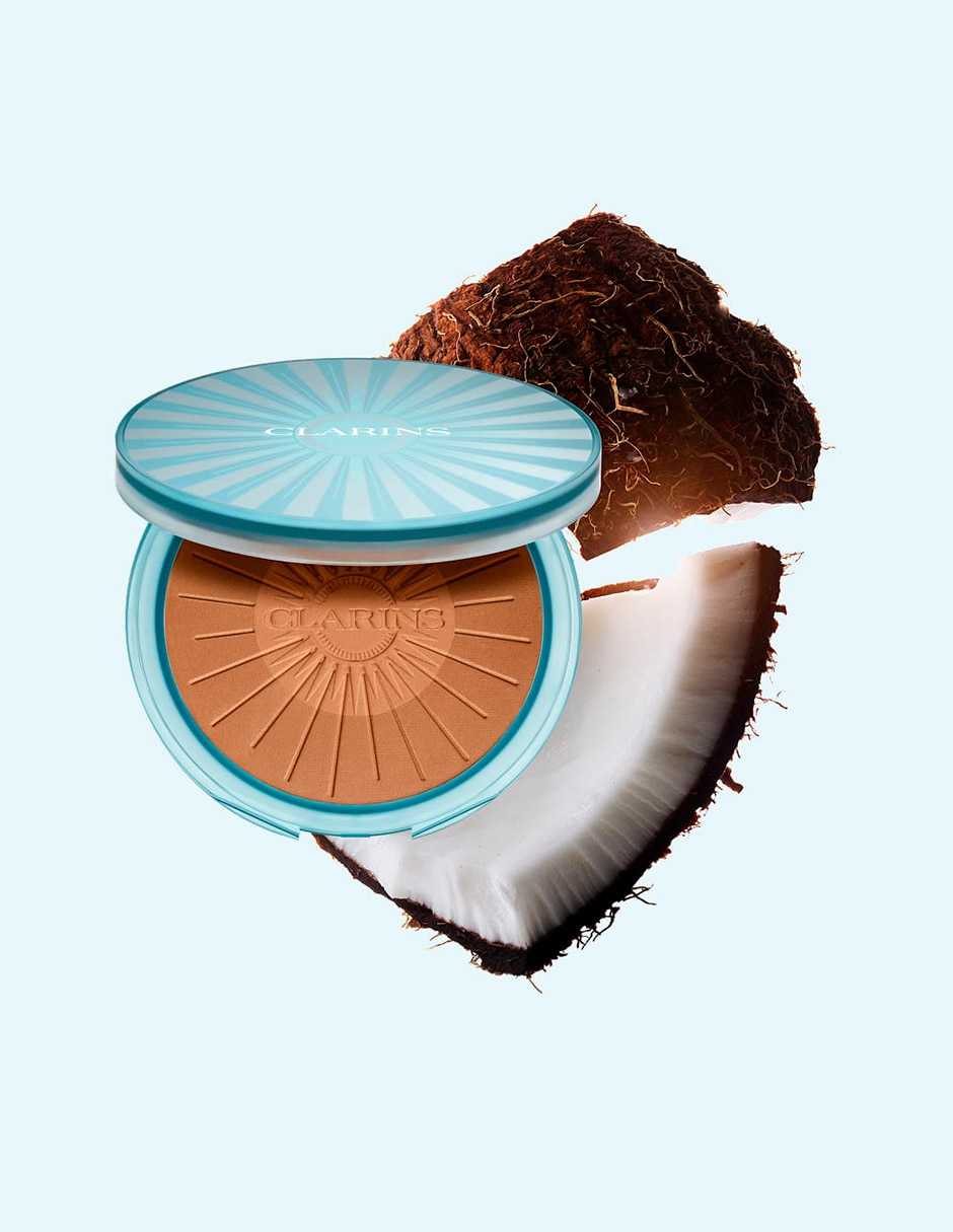 Base de maquillaje polvo compacto clarins natural