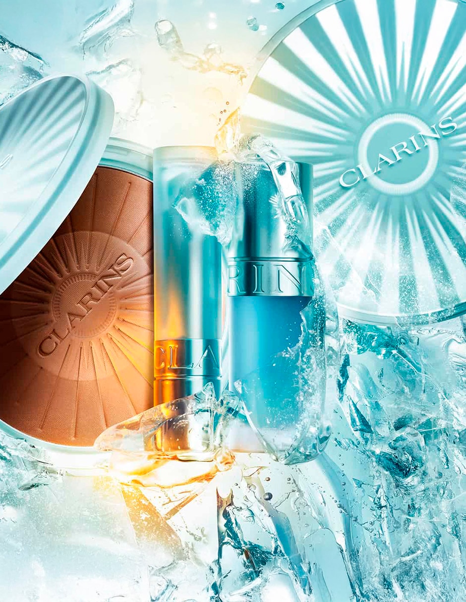 Base de maquillaje polvo compacto clarins natural
