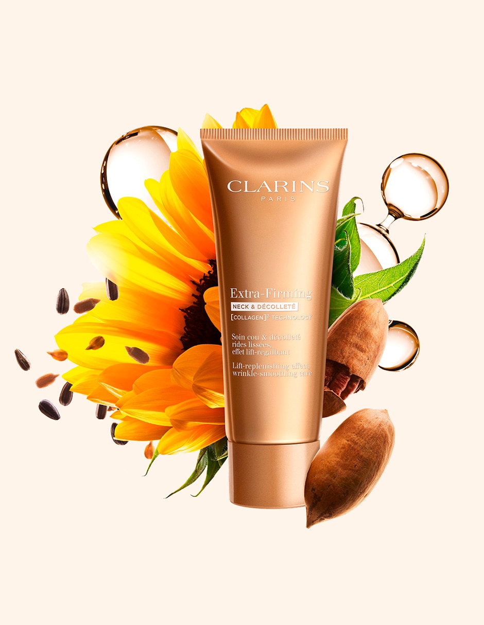 Crema para cuello y escote recomendada para reafirmar de día y noche Clarnis Exta-Firming todo tipo piel