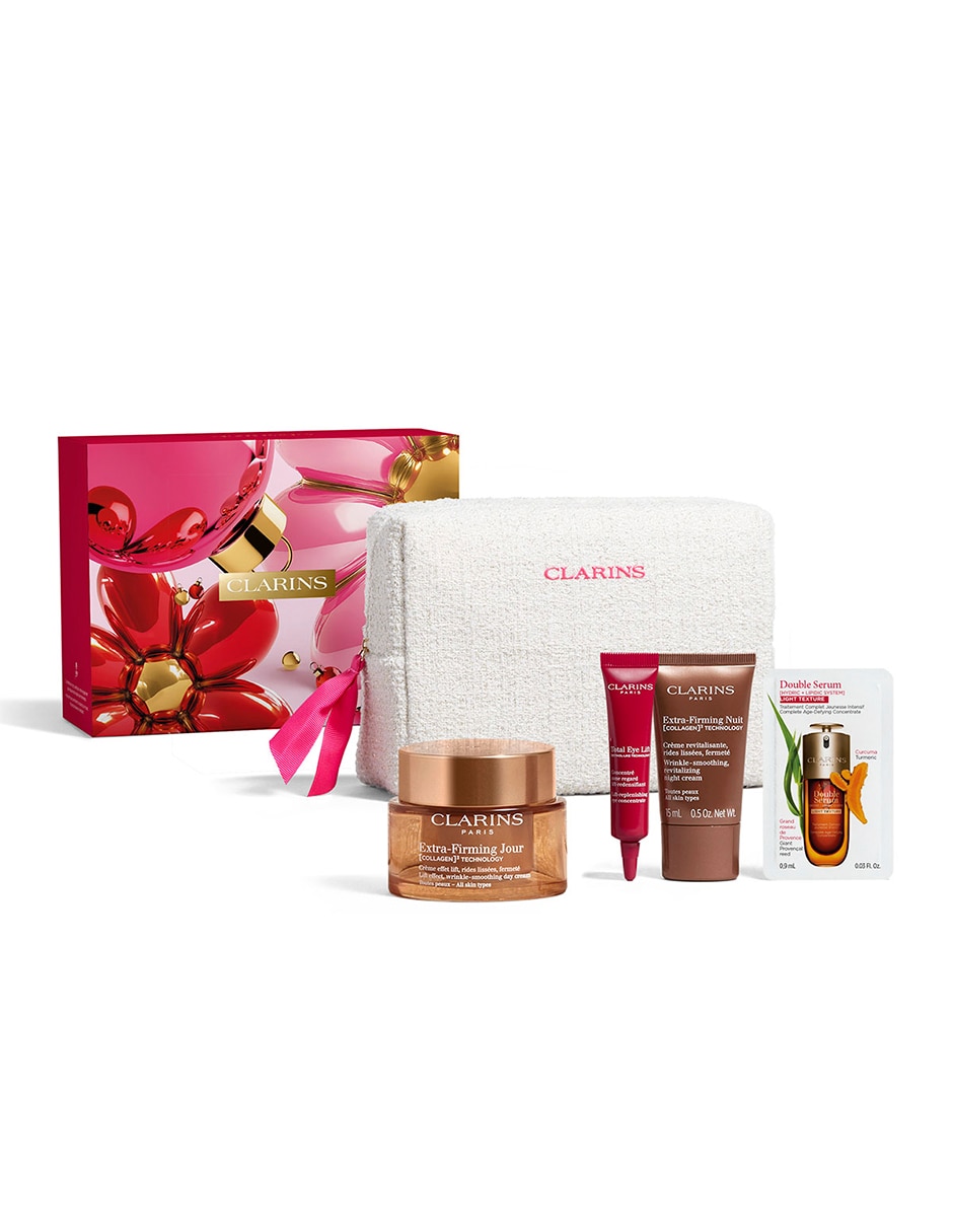 Set crema facial recomendada para reafirmar de día Extra-Firming para todo tipo de piel