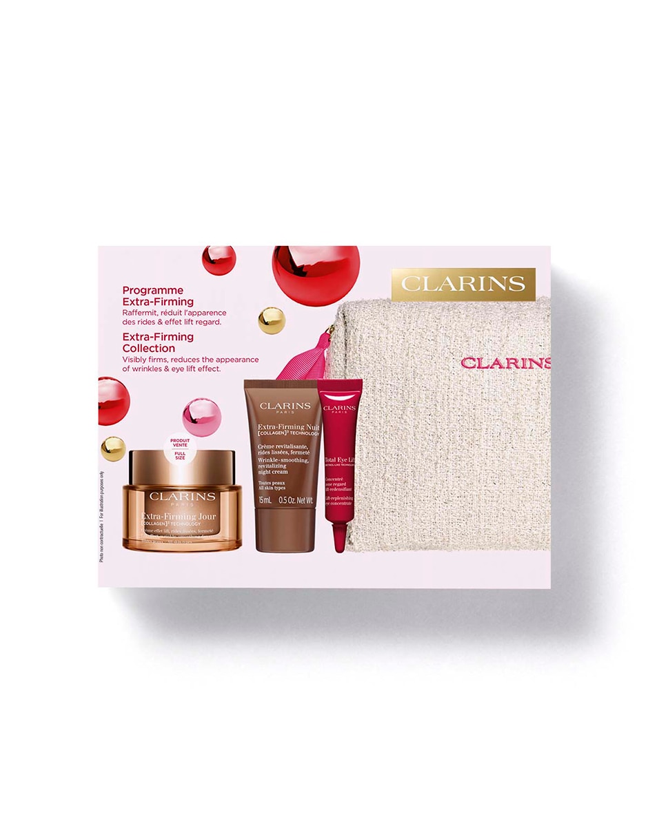 Set crema facial recomendada para reafirmar de día Extra-Firming para todo tipo de piel