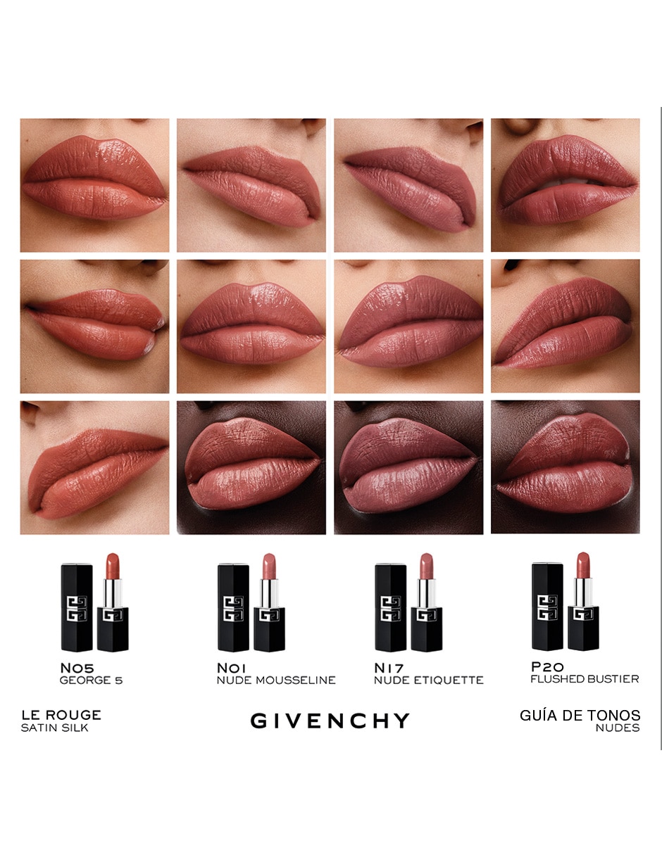 Labial satinado le rouge satin silk de alta definición 8