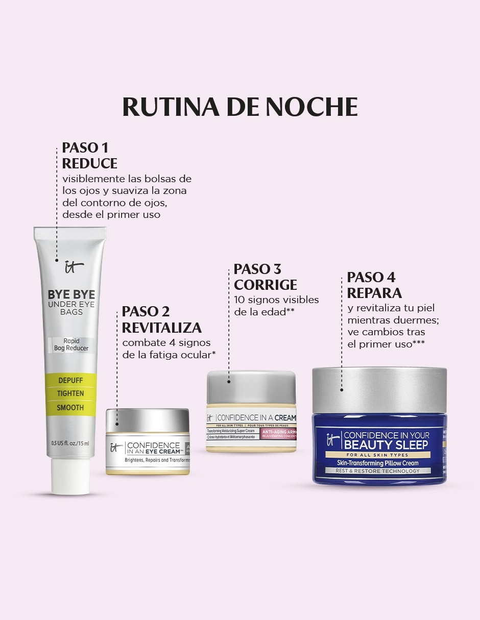 Tratamiento para facial confidence while you sleep skincare set reafirmante 7