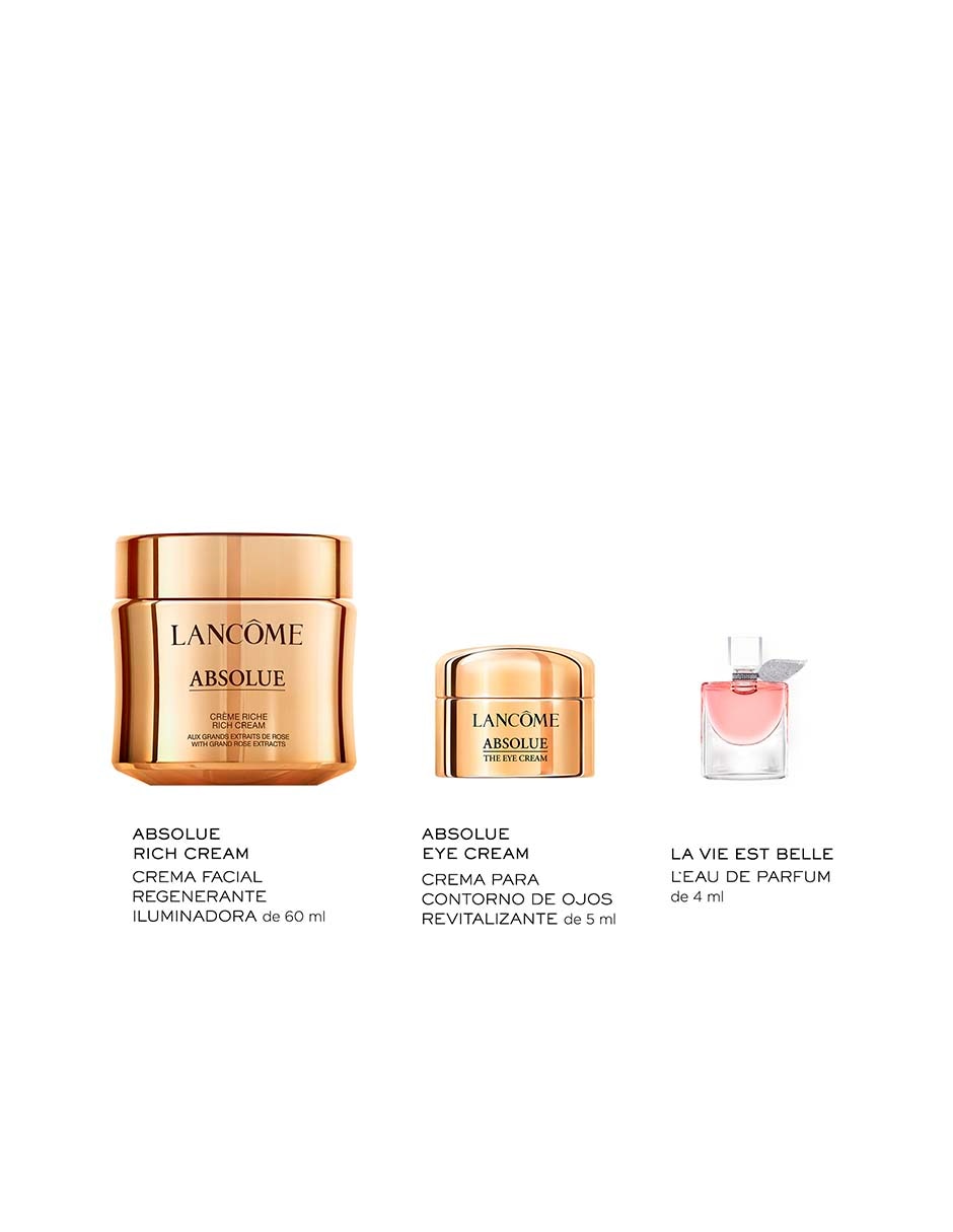 Tratamiento para facial Lancôme set absolue the rich cream antiedad 5