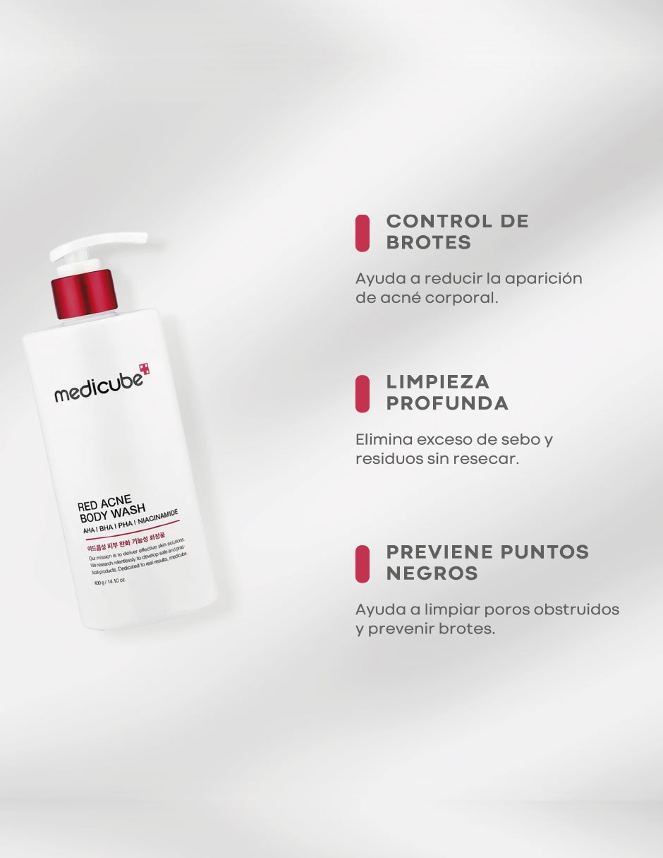 Limpiador red acne body wash 5