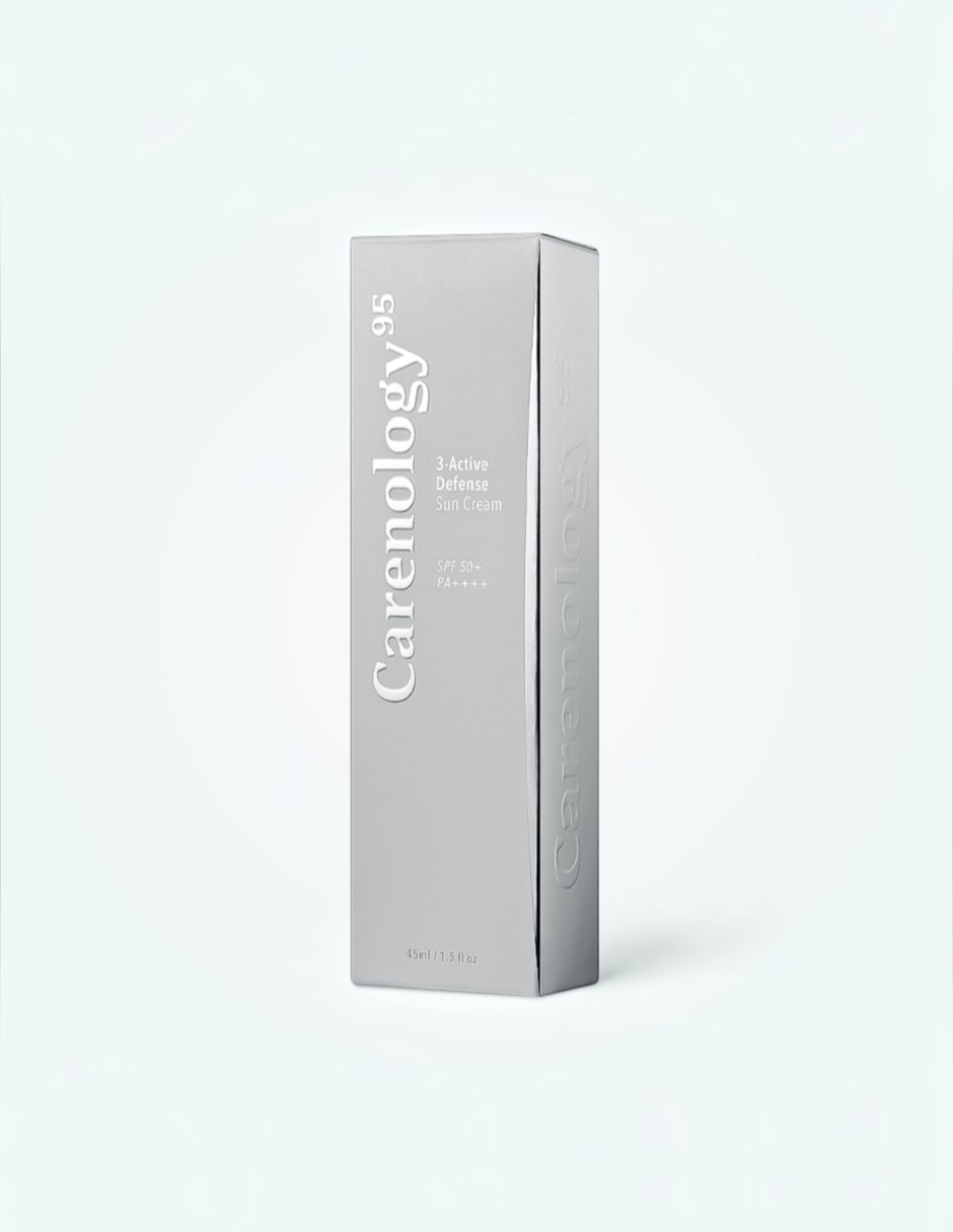 Protector solar FPS 50+ Carenology95 3-Active Sun Cream SPF50+ PA++++ – facial Coreano 3-Active Defense 45ml 2