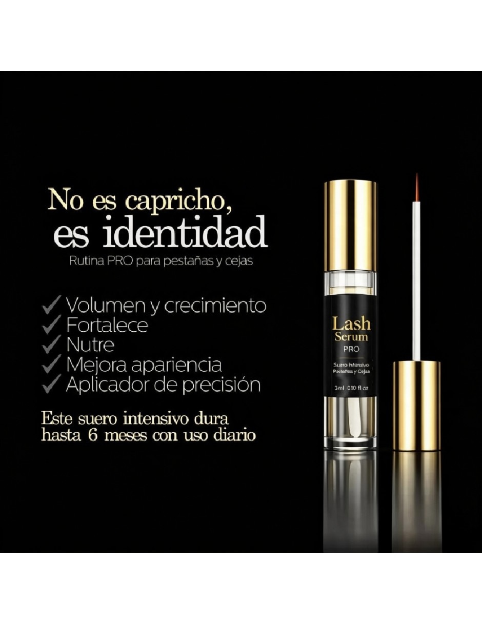 Sérum fortalecedor de pestañas y cejas con biotina 3 ml de todo tipo de piel
