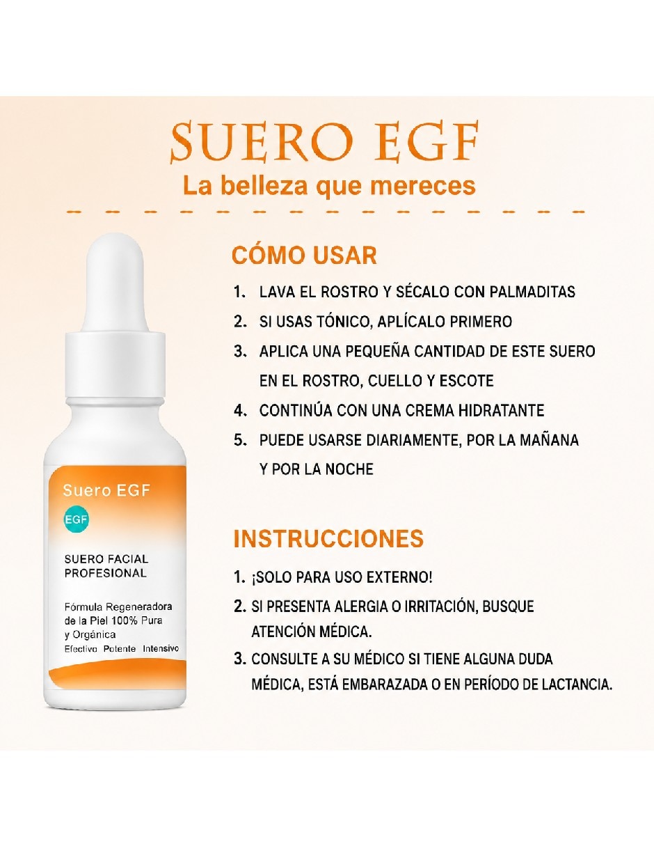 Sérum facial facail Oligopeptídeo-1 y ácido hialurónico de piel todo tipo de piel