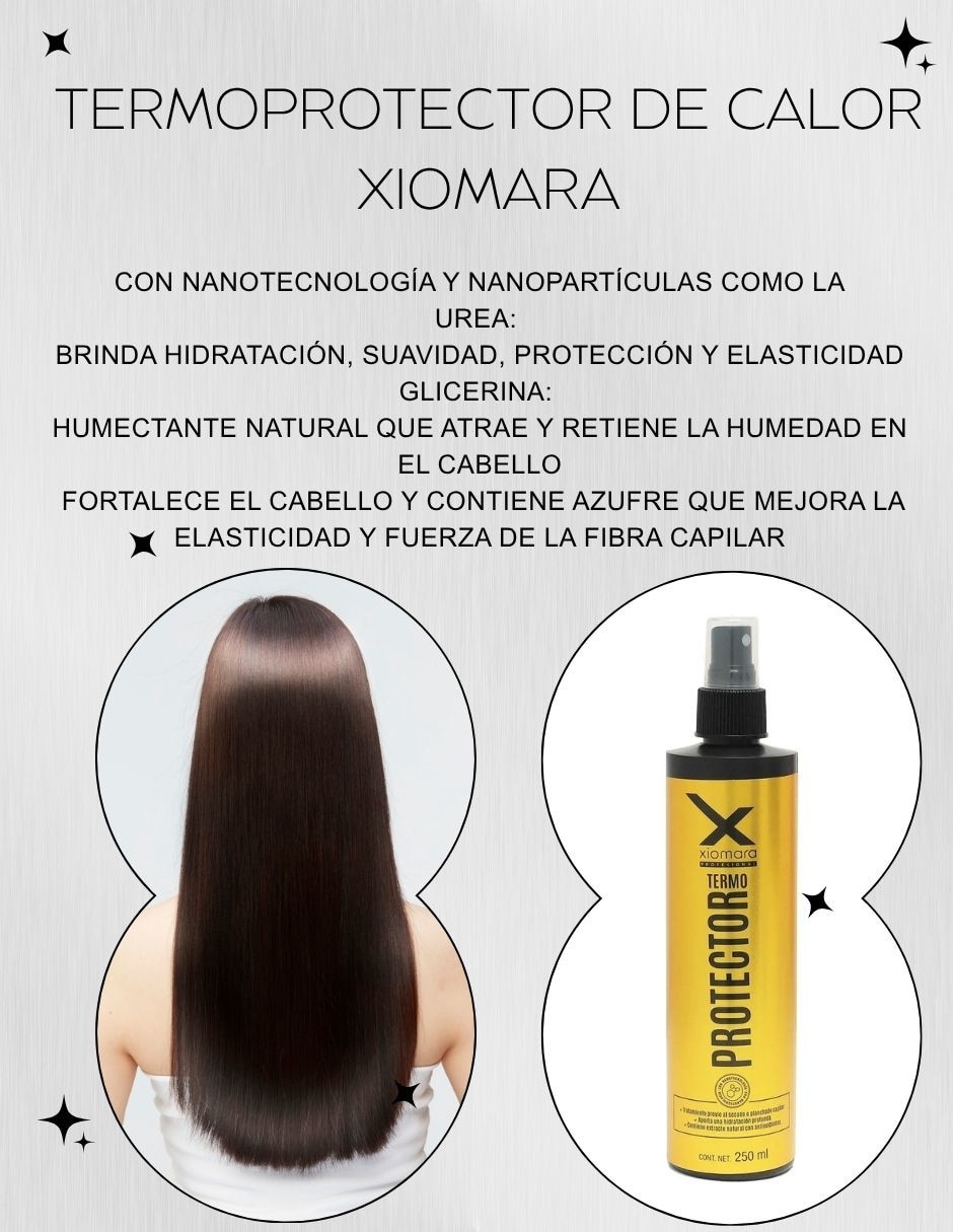 Protector calor para cabello Xiomara 250 ml 2
