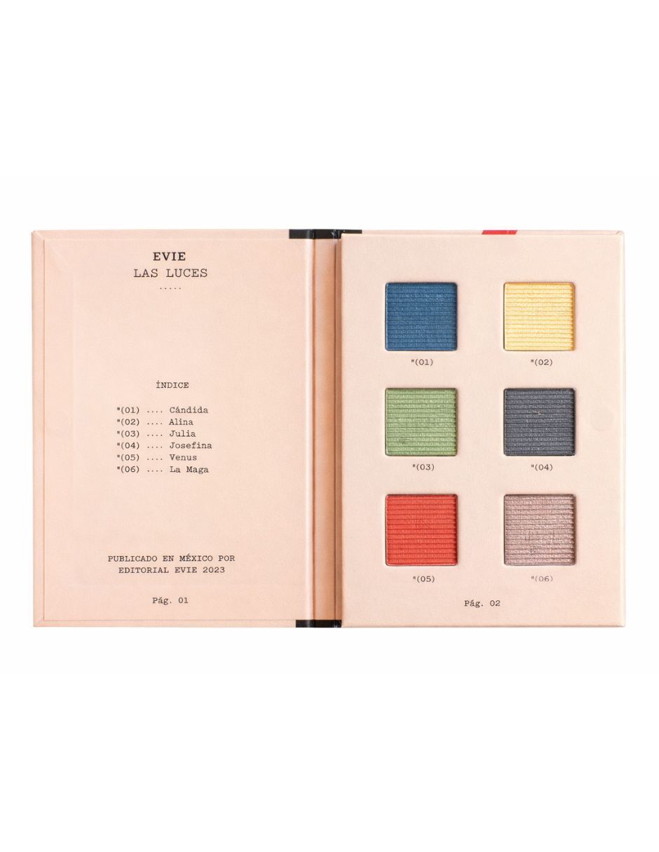 Paleta de sombras para ojos 6 tonos 6