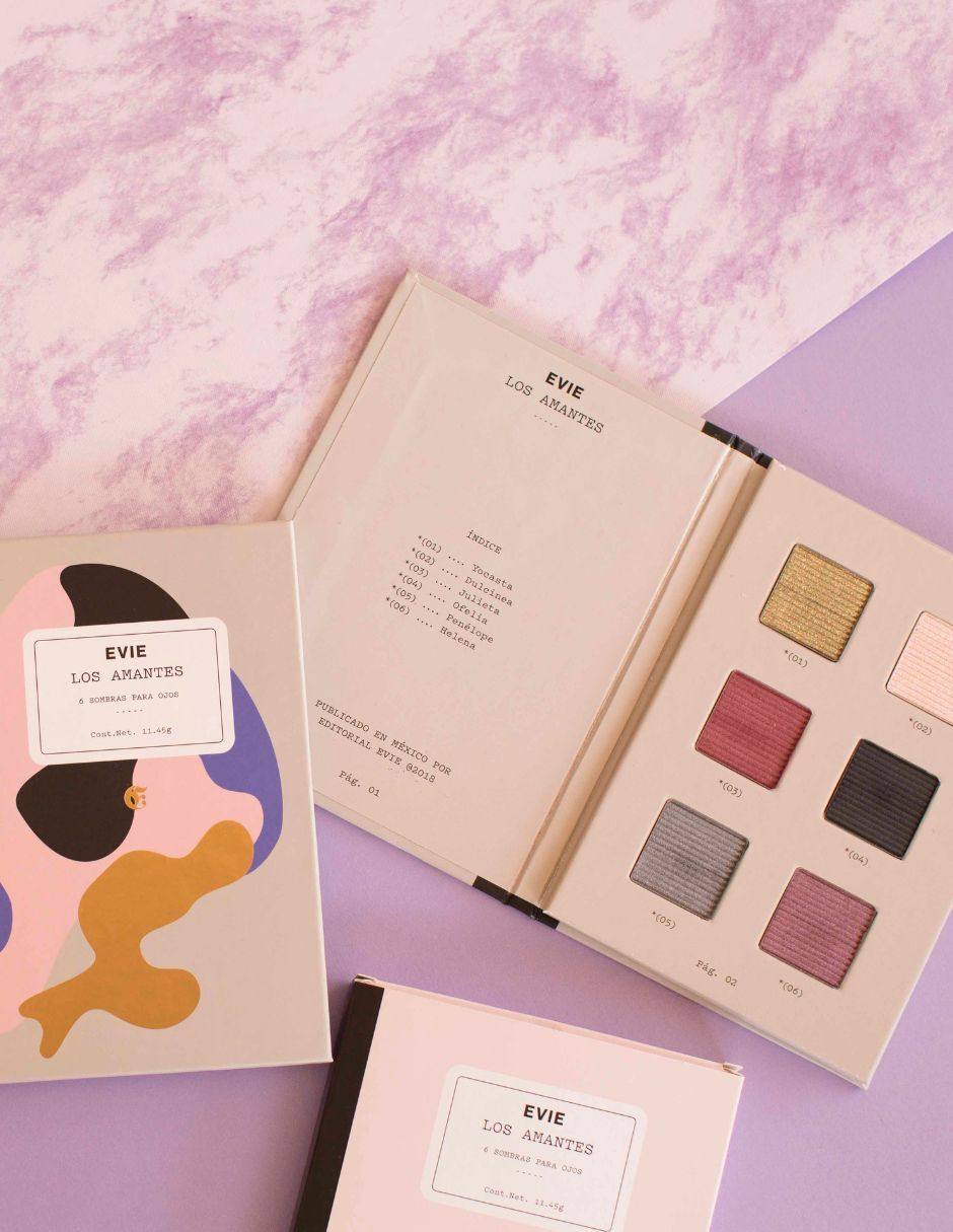 Paleta de sombras para ojos 6 tonos 3