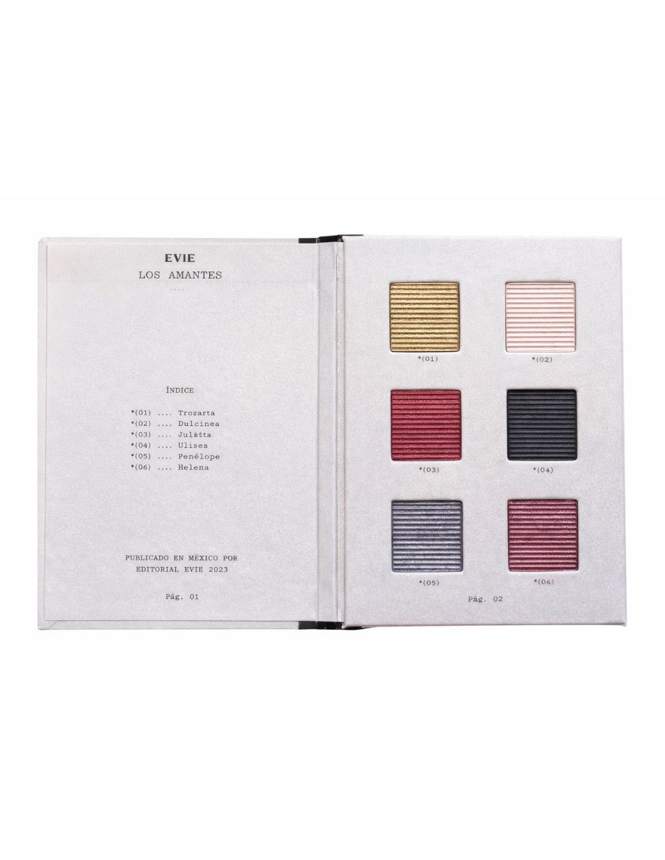 Paleta de sombras para ojos 6 tonos 6