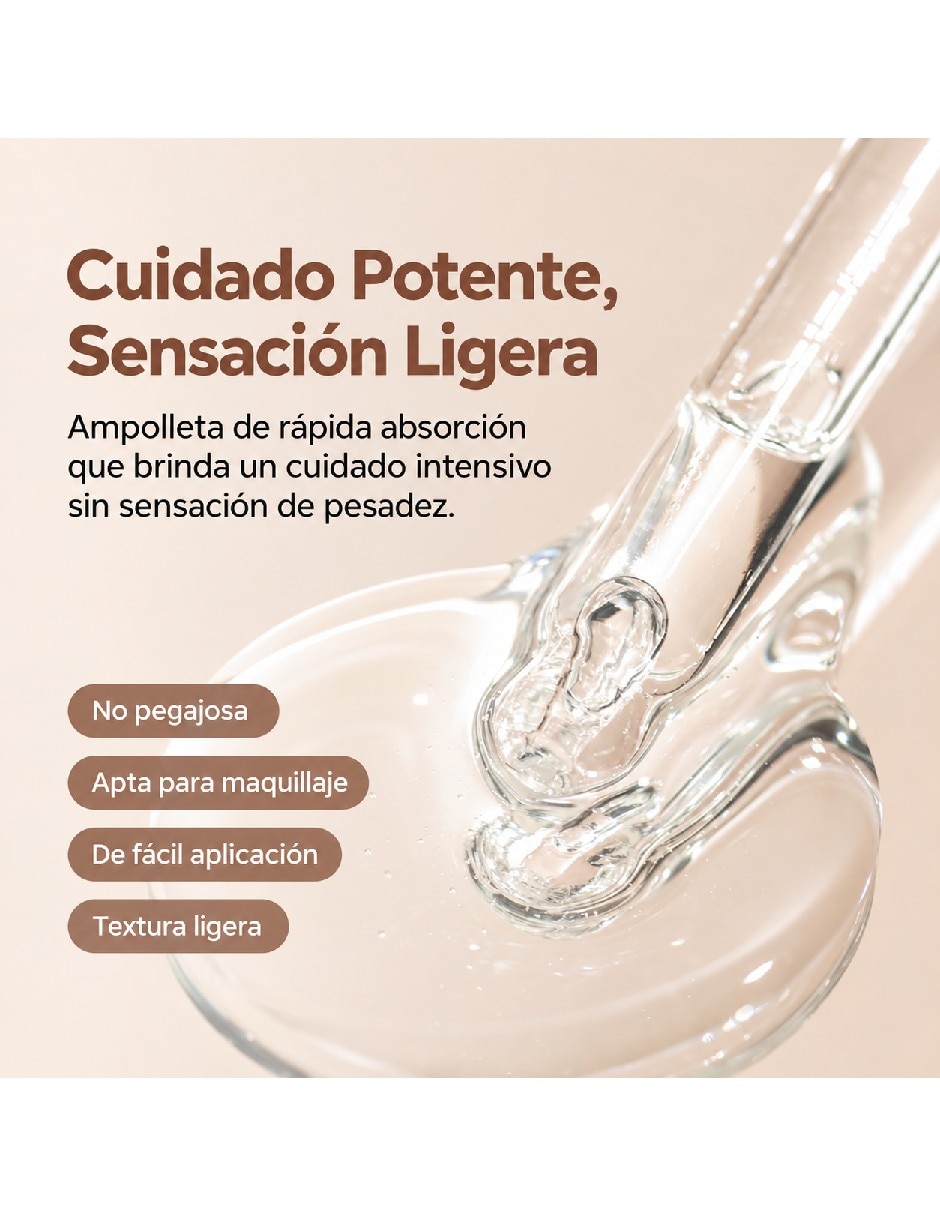 Sérum fortalecedor con extracto de bífida y péptidos de piel todo tipo 4