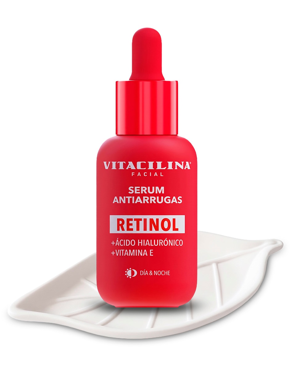 Sérum facial para/de Facial Serum Antiarrugas Retinol 30 Ml Y Alhajero De Hoja VITACILINA de piel Todo tipo piel
