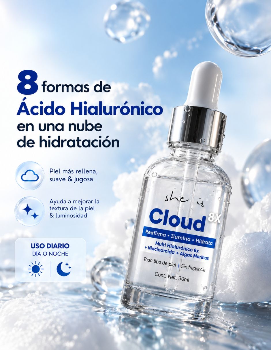 Sérum facial para/de Facial Serum facial Multi Hialuronico 8x con Niacinamida y Algas Marinas Sin familia o colección de piel Todo tipo piel 2