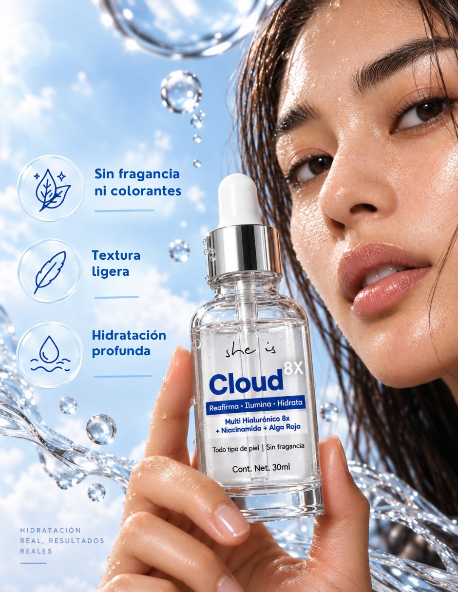 Sérum facial para/de Facial Serum facial Multi Hialuronico 8x con Niacinamida y Algas Marinas Sin familia o colección de piel Todo tipo piel 4