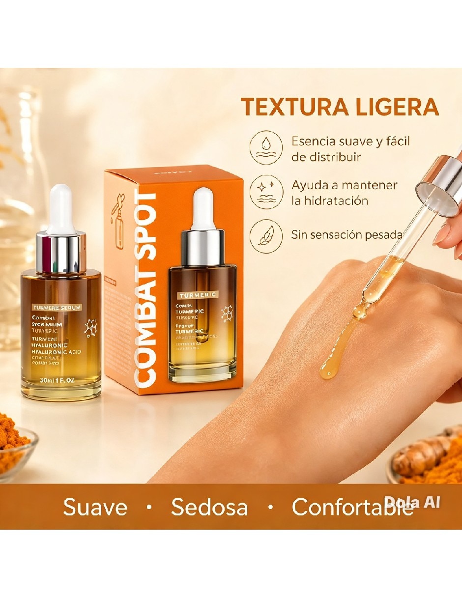 Sérum facial con extracto de cúrcuma para todo tipo de piel 3