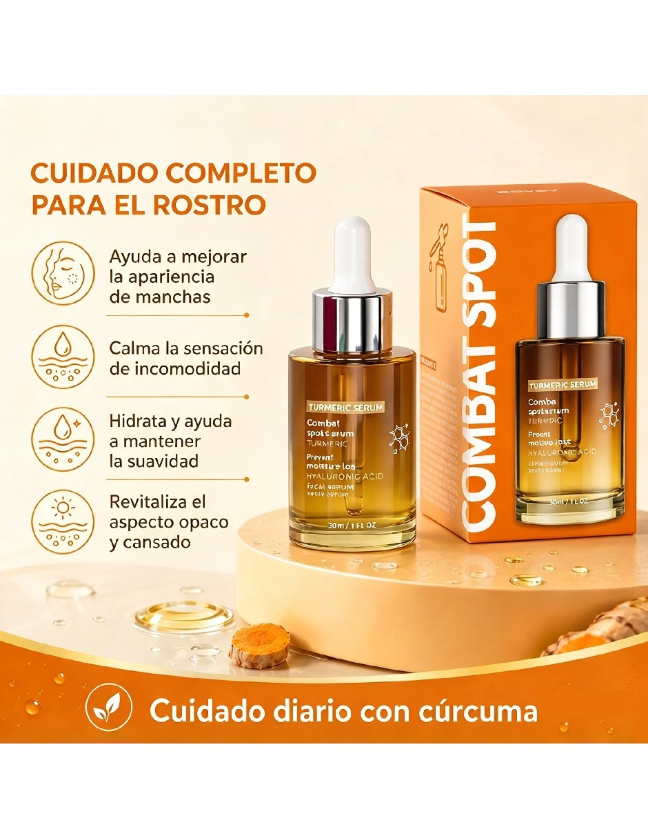 Sérum facial con extracto de cúrcuma para todo tipo de piel 5