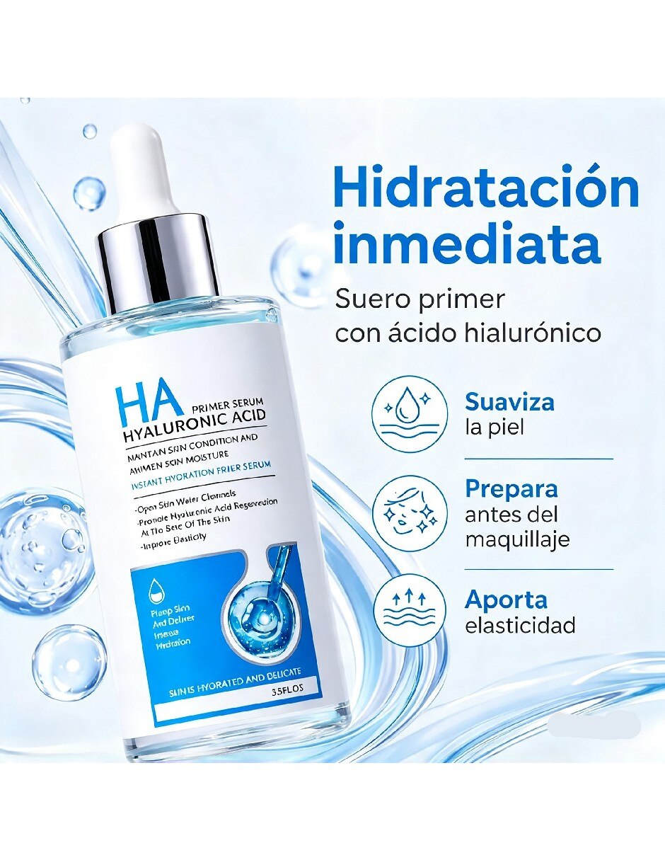 Sérum hidratante facial hialurónico vitamina c y ceramidas para todo tipo de piel 3