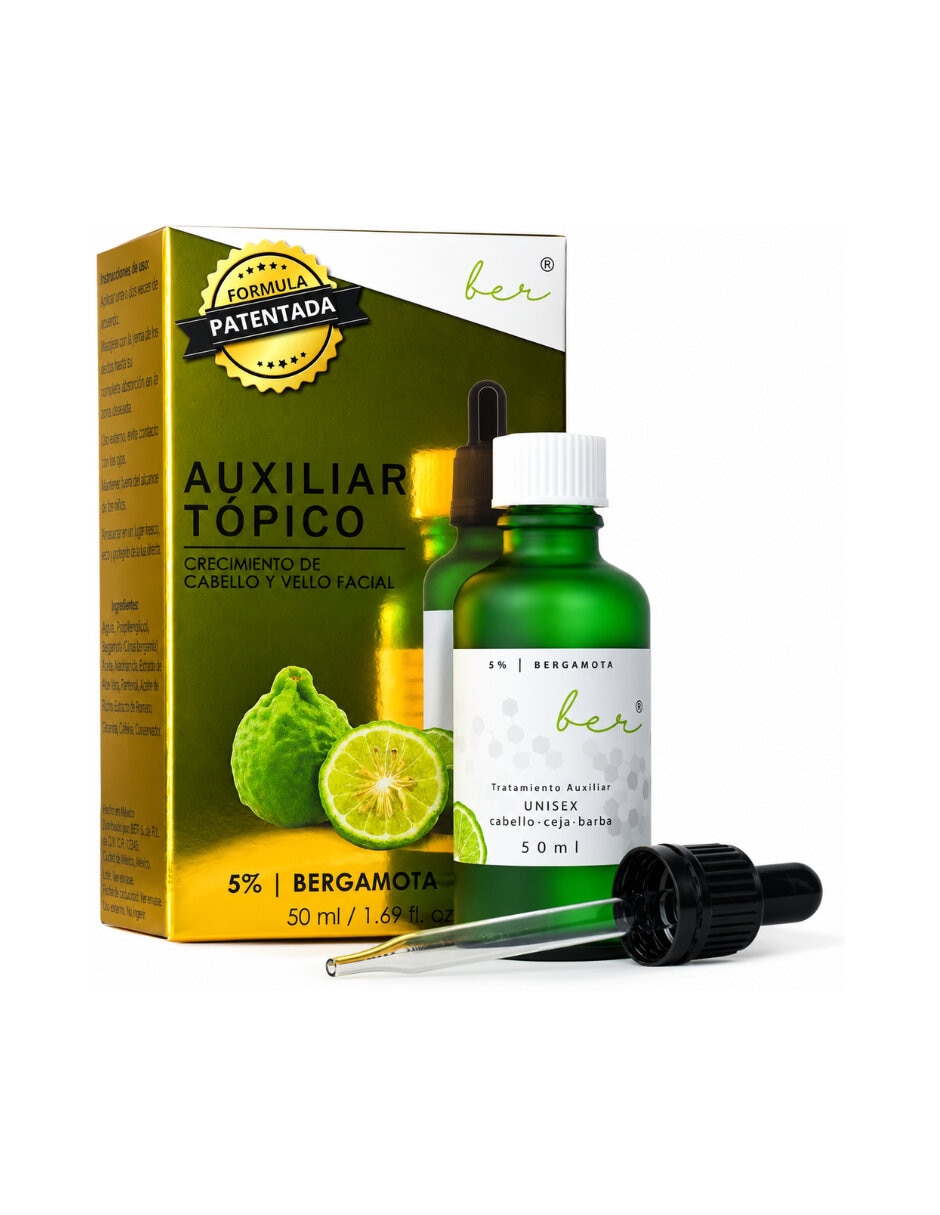 Tratamiento para Barba y cabello para crecimiento con Bergamota