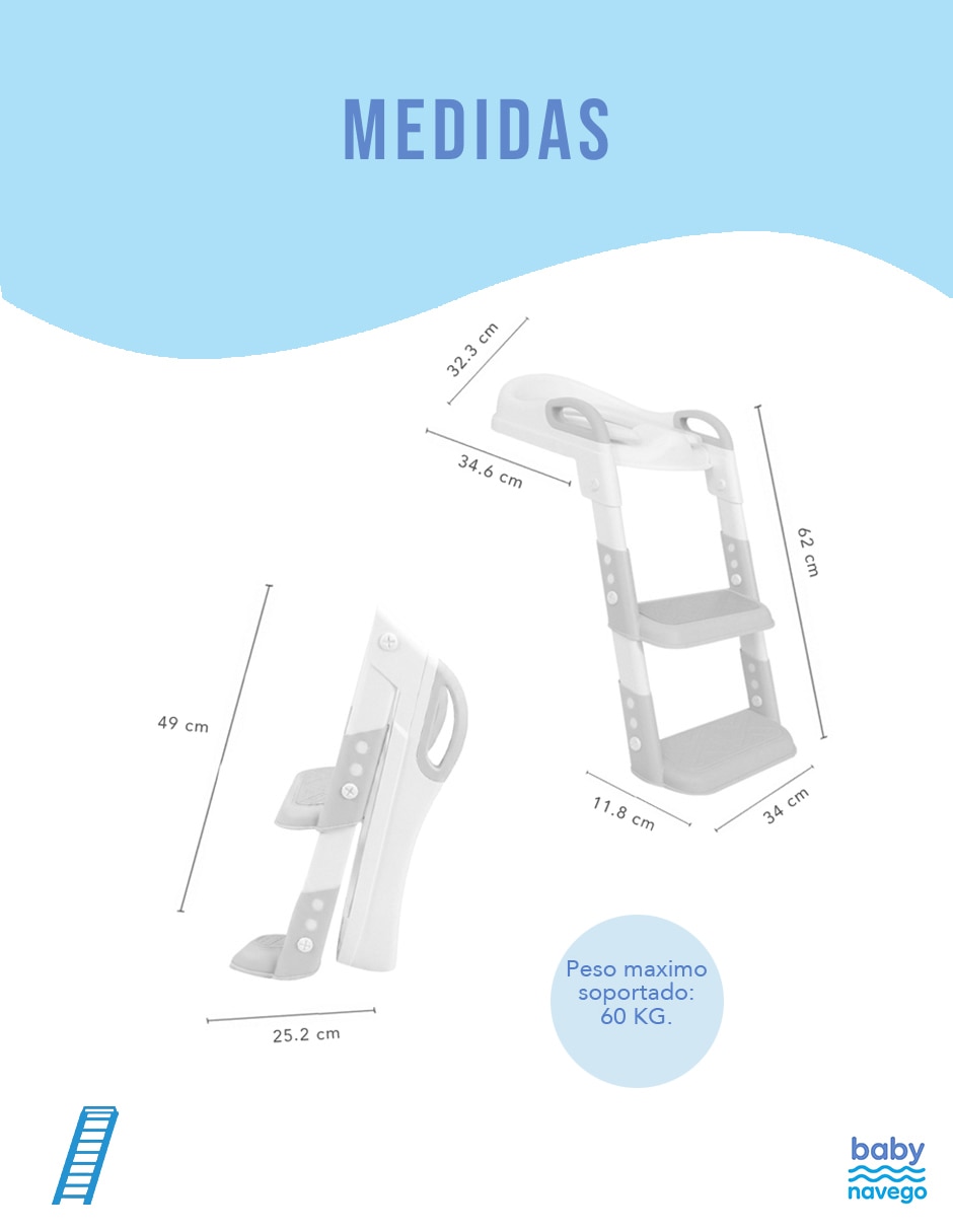 Entrenador de baño con escalón 9