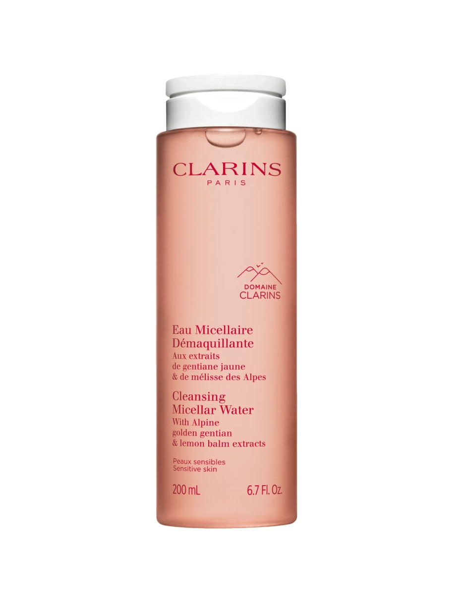 Agua micelar facial Eau Micellaire Démaquillante Clarins para desmaquillar