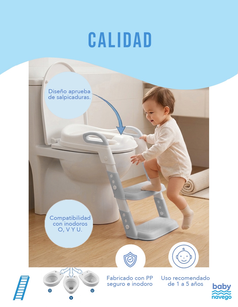 Entrenador de baño con escalón 8